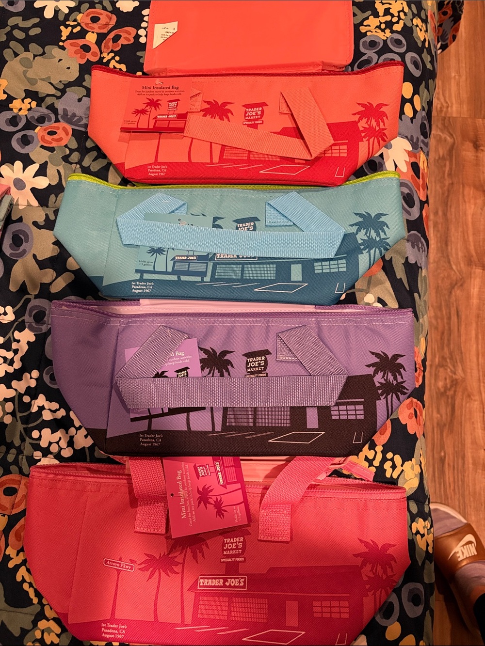 4 Trader Joe’s mini insulated bags. NWT